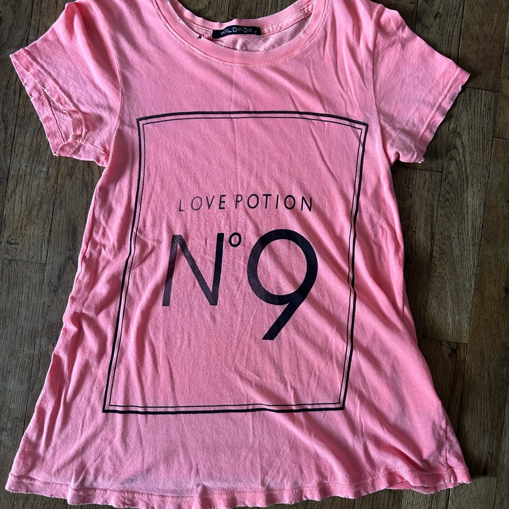 Wildfox Pink Love Potion Graphic Tee